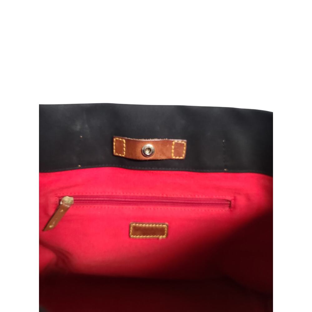 Dooney & Bourke Nylon Shopper Tote Black GUC - Picture 6 of 7